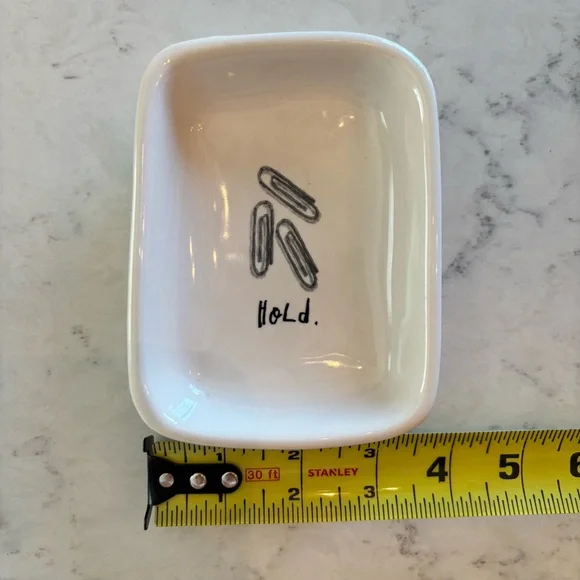 Rae Dunn Artisan Collection by Magenta HOLD Paper Clip Holder Office Desk Catch - Picture 2 of 3